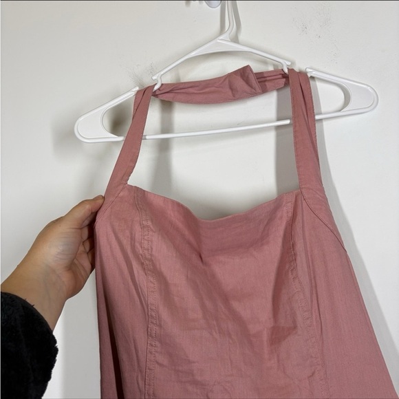 Anthropologie Linen Blend Halter Midi Dress - Picture 6 of 11